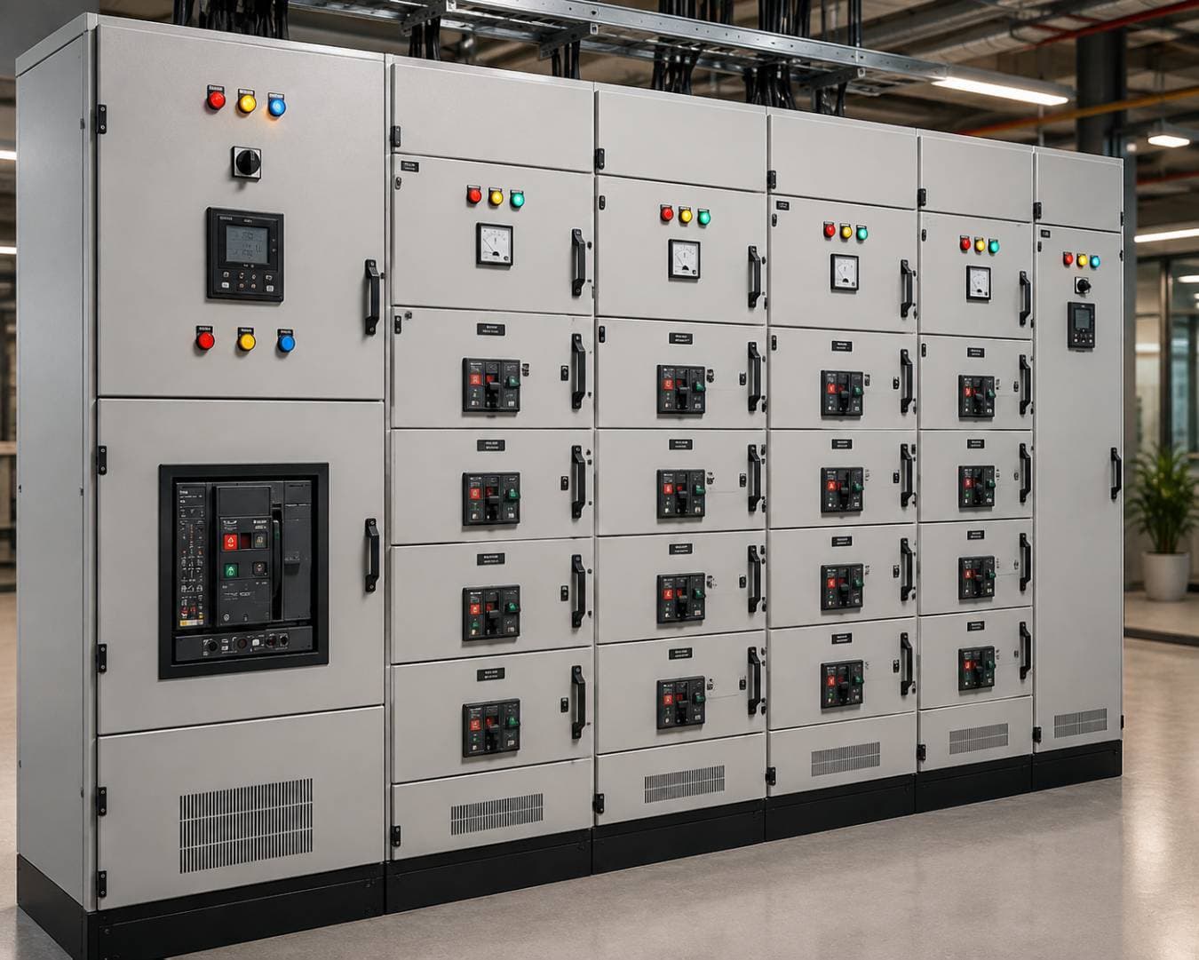 Commercial Building LT Distribution electrical project by BK Electrical